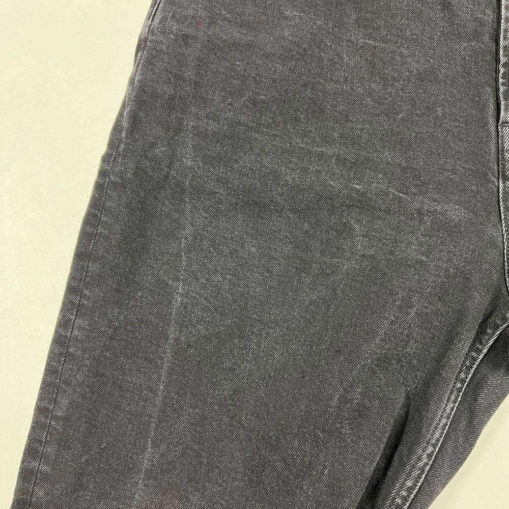 Everlane Womens Coal Black The Way High Straight Leg Raw Hem Jeans Size 32 - Picture 11 of 13